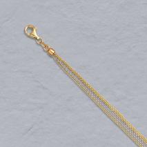 14K Yellow / White Gold Cable Chain 6 Strand (3 yellow / 3 white)