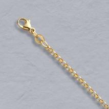 14K Yellow Gold Rolo Chain 2.1mm