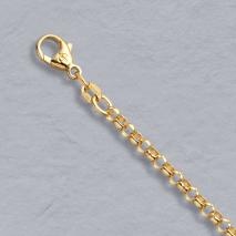 14K Yellow Gold Rolo Chain 3.0mm