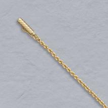 14K Yellow Gold Solid Rope Chain 1.8mm, Lobster Clasp
