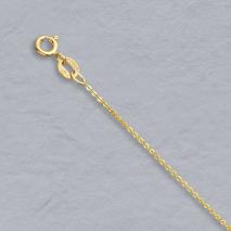 14K Yellow Gold Flat Cable Chain 1.0mm