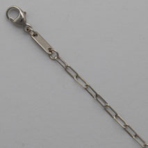 18K White Gold Trace Wide 1.8mm Chain
