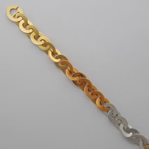 18K Yellow / White / Rose Prestige Link 13.4mm Chain