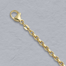 18K Yellow Gold Flat Belcher 3.6mm Chain