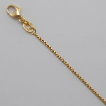 18K Yellow Gold Venetian Box 1.2mm Chain