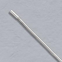 18K White Gold Boa Snake Chain 2.4mm, Bayonet Clasp