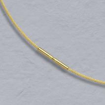 18K Yellow Gold Cablewire 1.1mm Chain, Bayonet Clasp