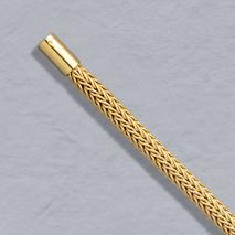 18K Yellow Gold Foxtailmesh 4.2mm Chain, Bayonet Clasp