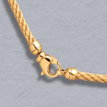 18K Yellow Gold Velvet Cascade 3.4mm Chain