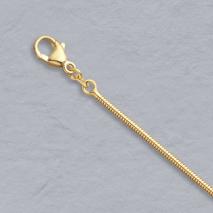 18K Yellow Gold Round Snake 1.6mm Chain