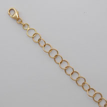 18K Yellow Gold Open Cable 5.5mm Chain