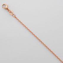 18K Rose Gold Round Cable 1.8mm Chain