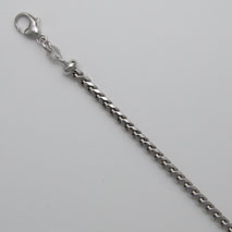 18K White Gold Franco 3.0mm Chain