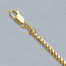 18K Yellow Gold Franco 3.0mm Chain