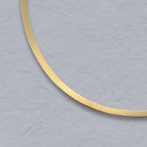 18K Yellow Gold Flat Omega 3.0mm Chain