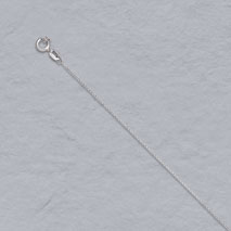 Platinum Round Cable Chain 0.7mm