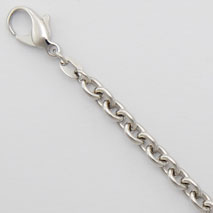 Platinum Round Cable Chain 4.5mm