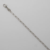 Platinum Rectangular Cable Chain 2.5mm