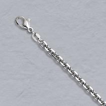 Platinum Diamond Cut Cable Chain 3.6mm