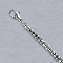 Platinum Diamond Cut Cable Chain 4.1mm