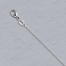 Platinum Diamond Cut Cable Chain 0.9mm