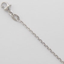 Platinum Diamond Cut Cable Chain 1.5mm