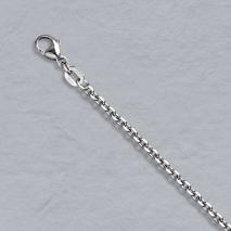 Platinum Diamond Cut Cable Chain 2.0mm