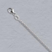 Platinum Round Wheat Chain 1.75mm