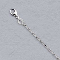 Platinum Barleycorn Chain 1.1mm