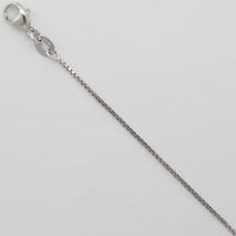 Platinum Box Chain 0.9mm Chain