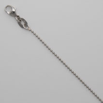 Platinum Bead 1.0mm Chain