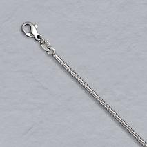 Platinum Round Snake Chain 1.6mm