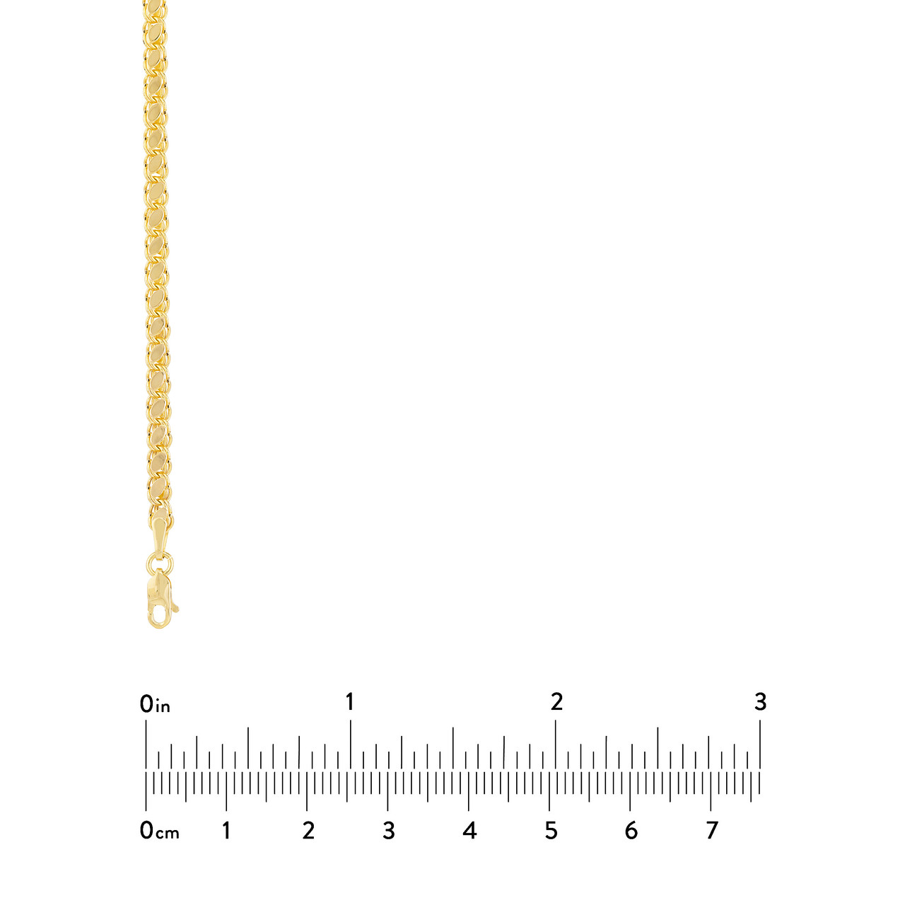 16-Inch 4mm Sequin Mirror Chain with Lobster Lock Unknown Friendly Weight 14K yellow gold - view 2