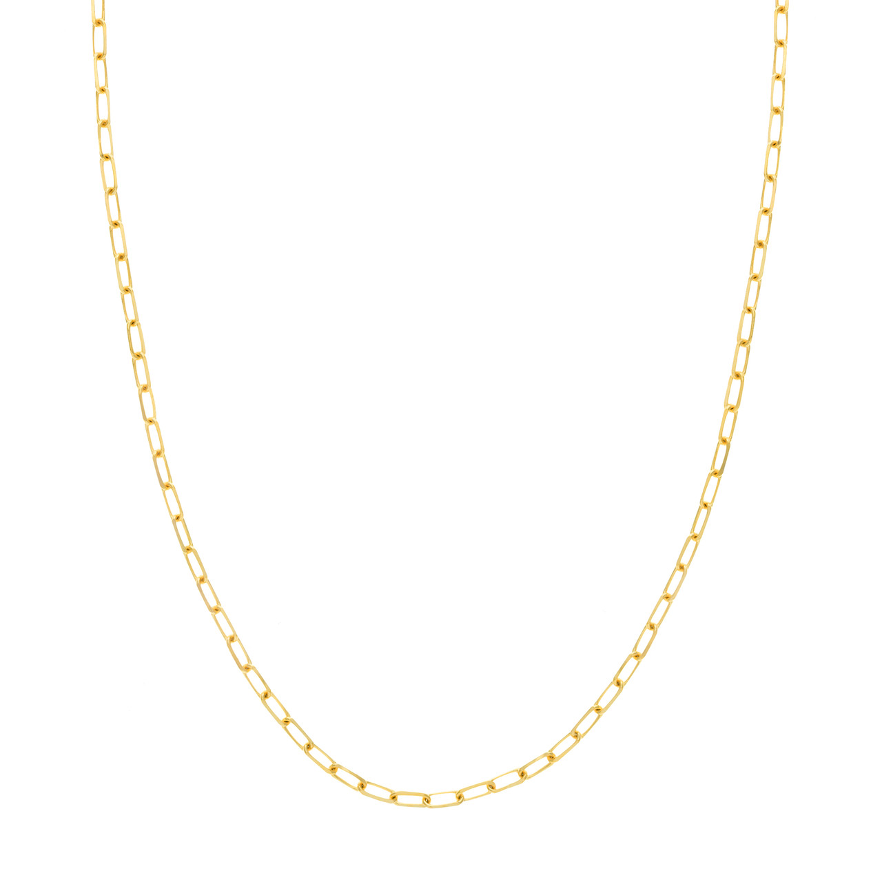 16-Inch 3.1mm Paper Clip Chain with Lobster Lock Unknown Friendly Weight Sterling Silver - view 18