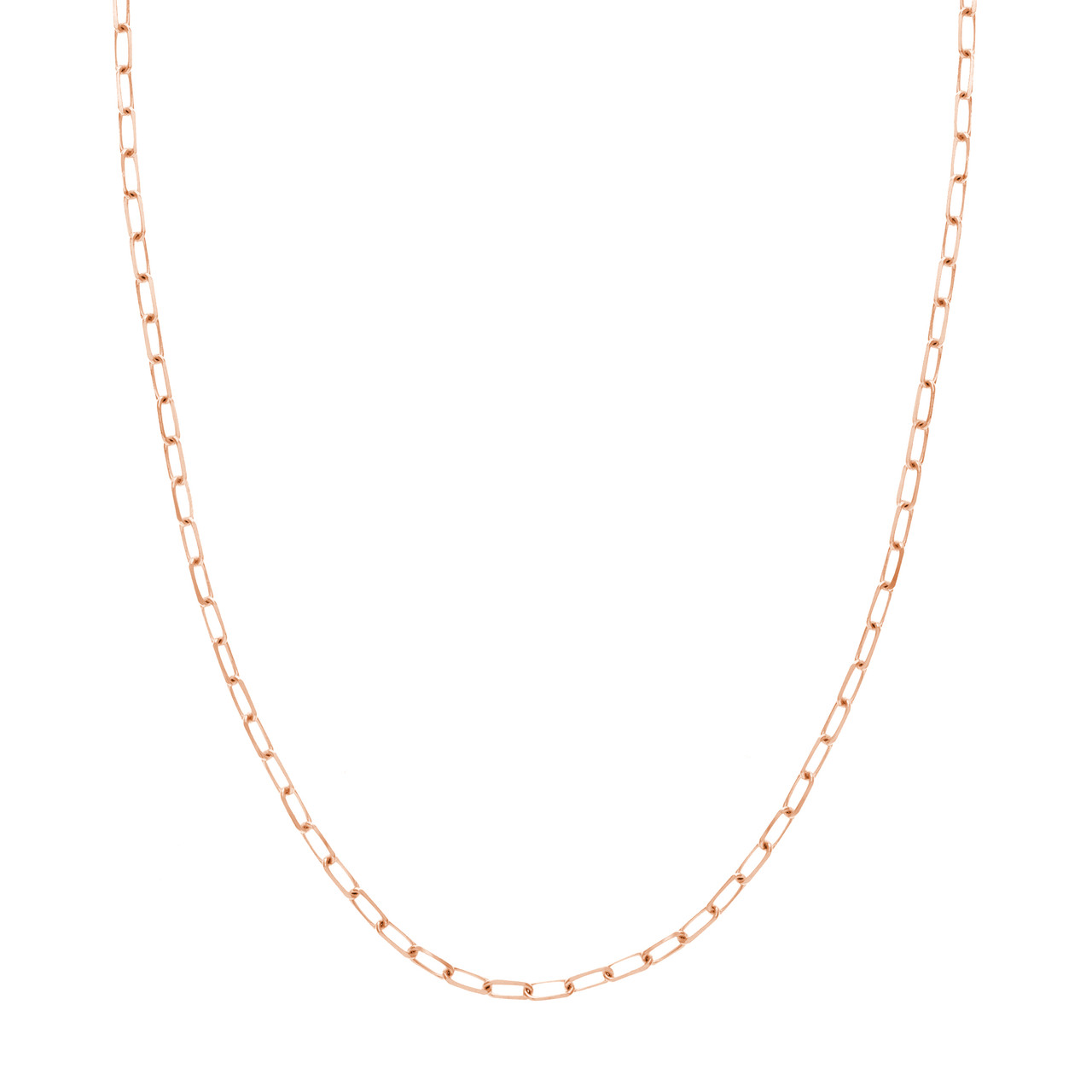 16-Inch 3.1mm Paper Clip Chain with Lobster Lock Unknown Friendly Weight Sterling Silver - view 14