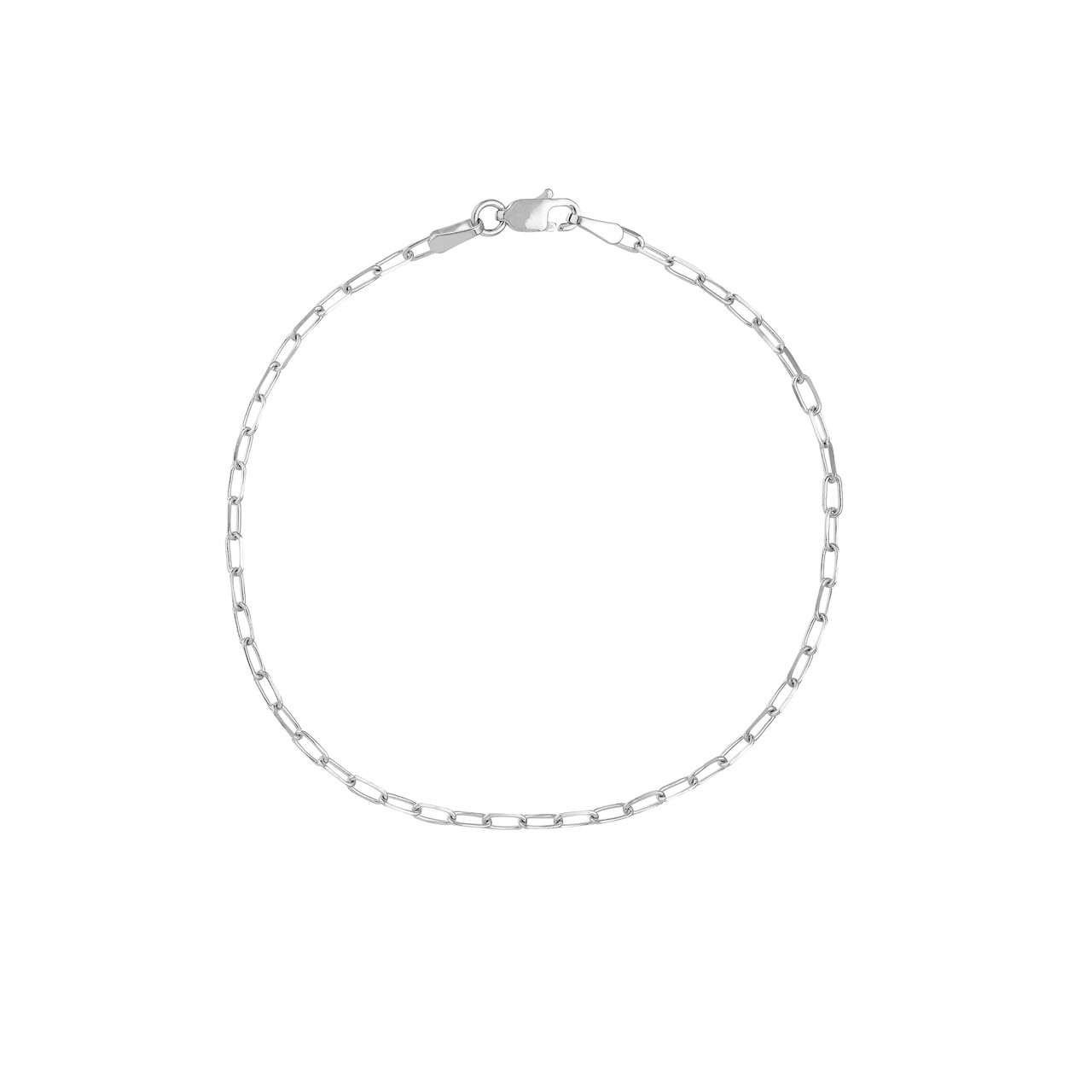 7.25-Inch 1.95mm D/C Paper Clip Chain with Lobster Lock Unknown Friendly Weight 14K yellow, white or rose gold - view 27