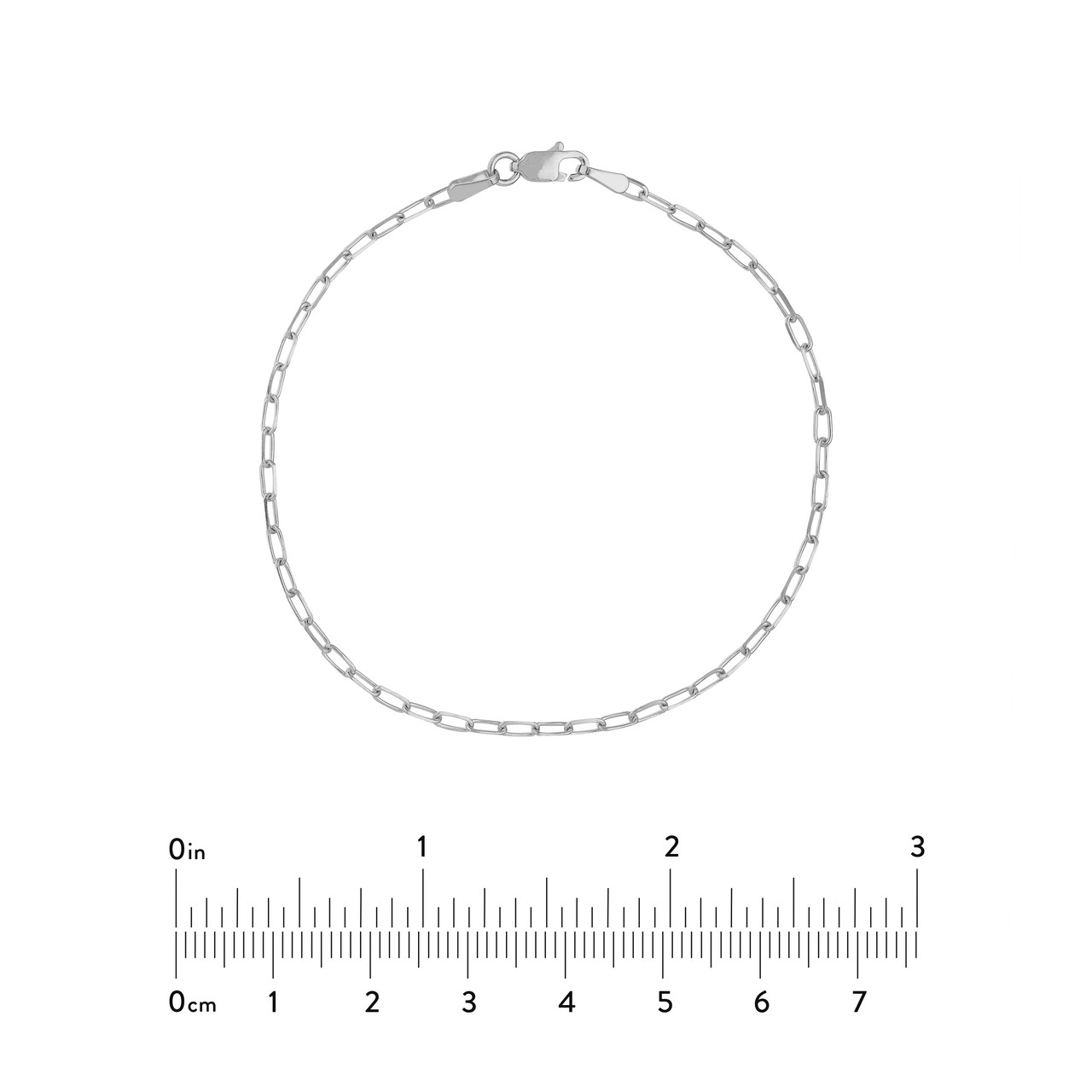 7.25-Inch 1.95mm D/C Paper Clip Chain with Lobster Lock Unknown Friendly Weight 14K yellow, white or rose gold - view 29