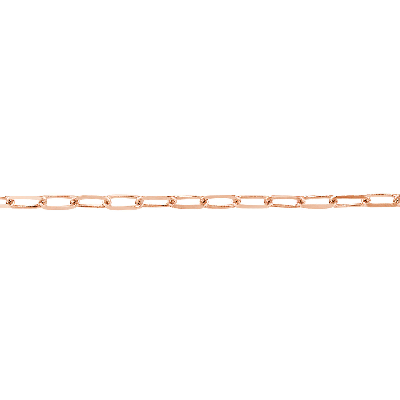 7.25-Inch 1.95mm D/C Paper Clip Chain with Lobster Lock Unknown Friendly Weight 14K yellow, white or rose gold - view 10