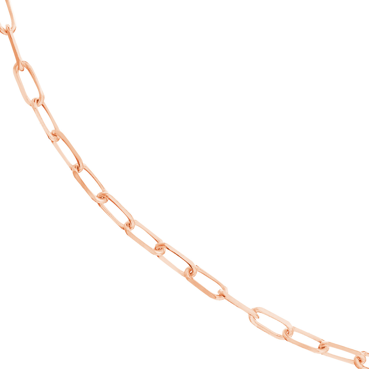 7.25-Inch 1.95mm D/C Paper Clip Chain with Lobster Lock Unknown Friendly Weight 14K yellow, white or rose gold - view 16