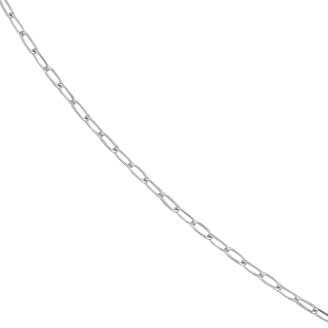 16-Inch 1.7mm Paper Clip Chain with Lobster Lock Unknown Friendly Weight 14K yellow or white gold - view 4