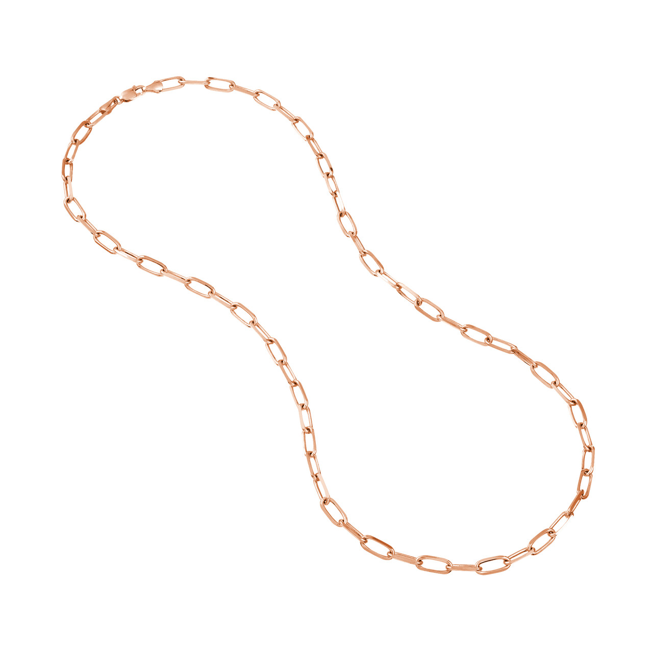 18-Inch 5.25mm Paper Clip Chain with Lobster Lock Unknown Friendly Weight Sterling Silver - view 10