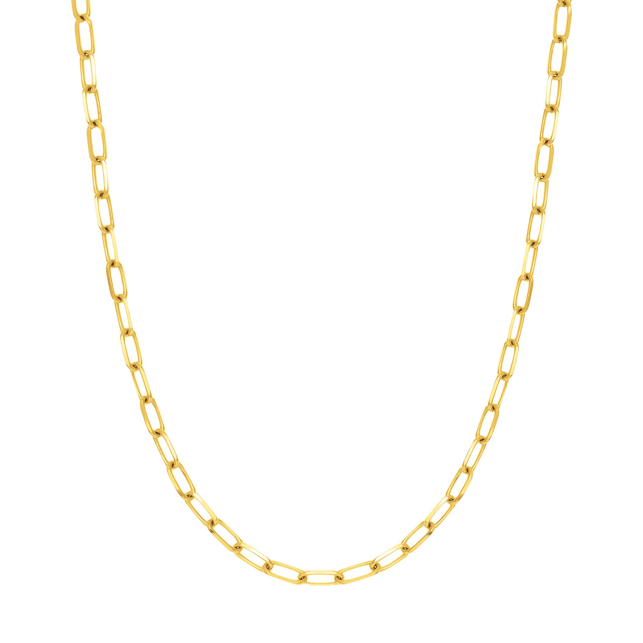 18-Inch 5.25mm Paper Clip Chain with Lobster Lock Unknown Friendly Weight Sterling Silver - view 7
