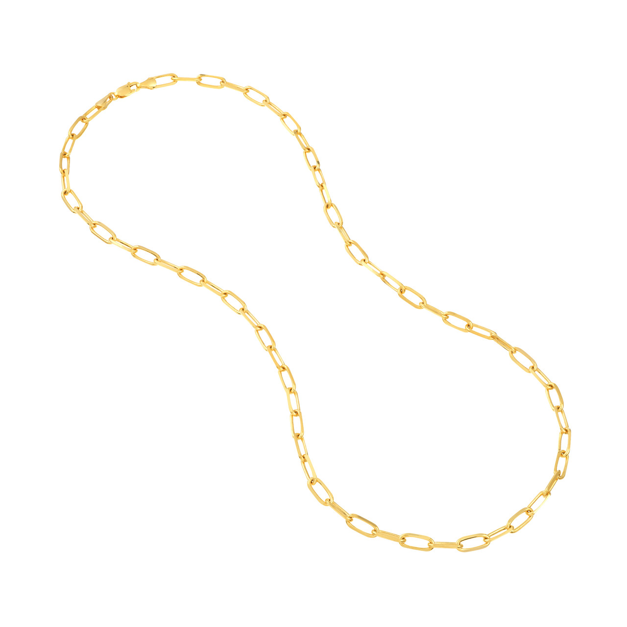 18-Inch 5.25mm Paper Clip Chain with Lobster Lock Unknown Friendly Weight Sterling Silver - view 14