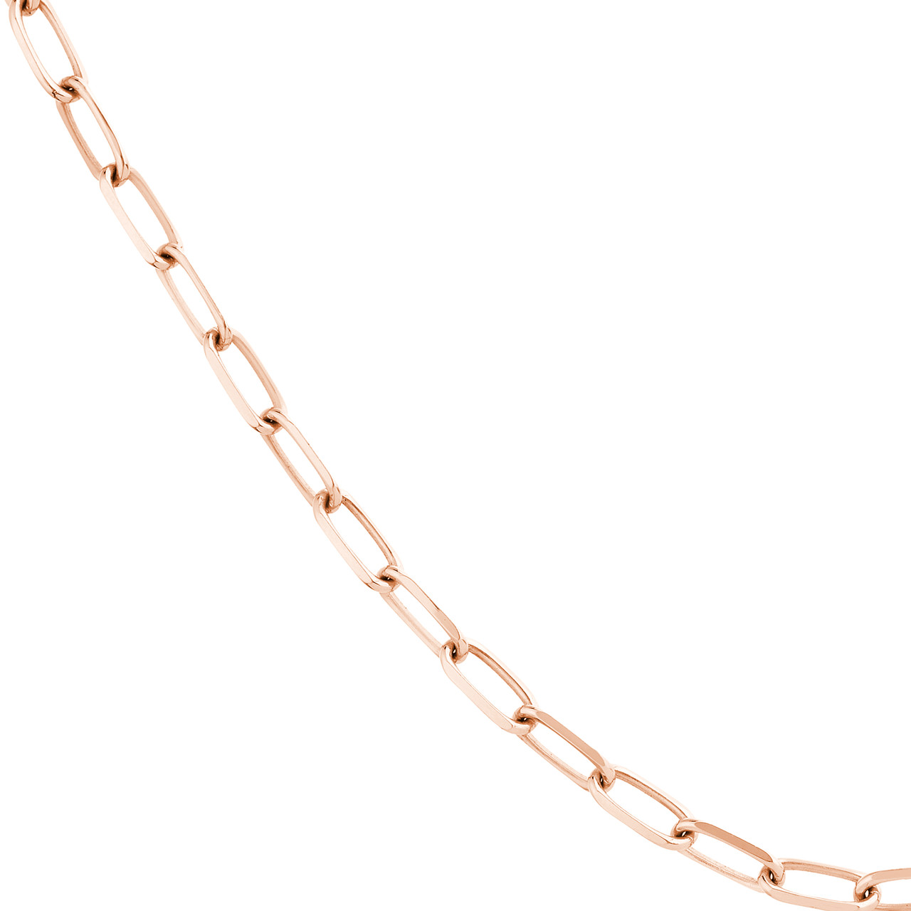 18-Inch 5.25mm Paper Clip Chain with Lobster Lock Unknown Friendly Weight Sterling Silver - view 2