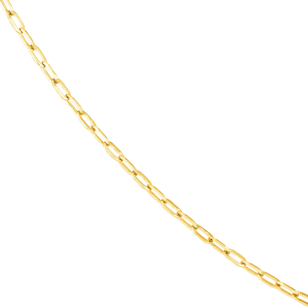 10-Inch 2.5mm Paper Clip Chain with Pear Shape Lock Unknown Friendly Weight Sterling Silver - view 3