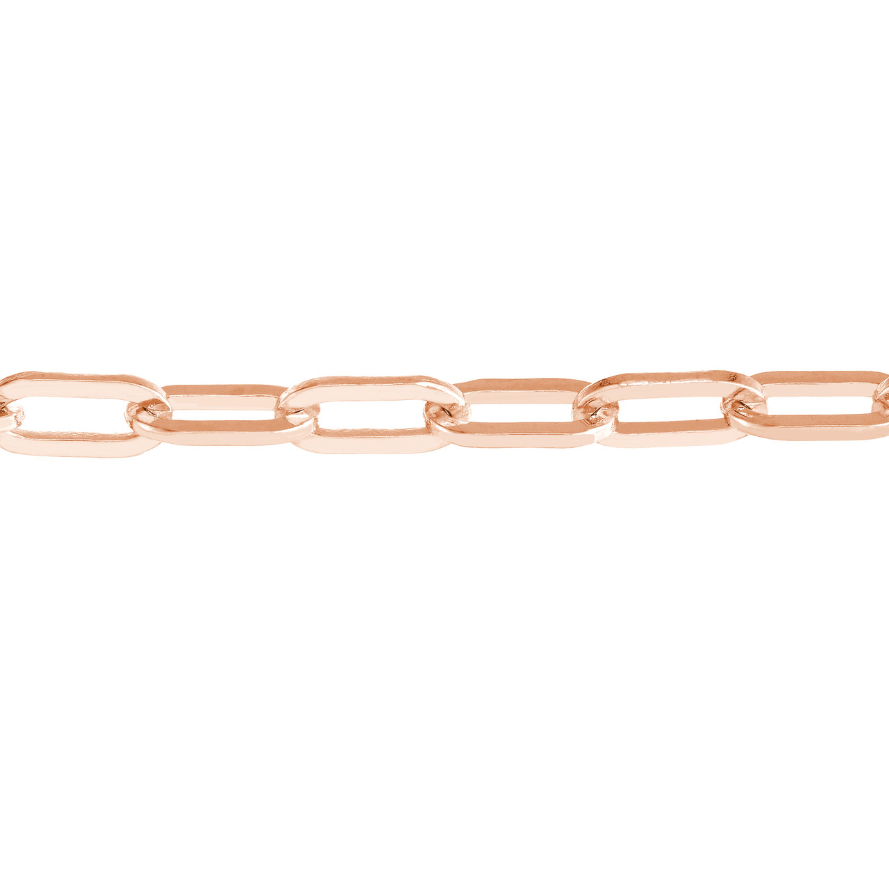 10-Inch 2.5mm Paper Clip Chain with Pear Shape Lock Unknown Friendly Weight Sterling Silver - view 16