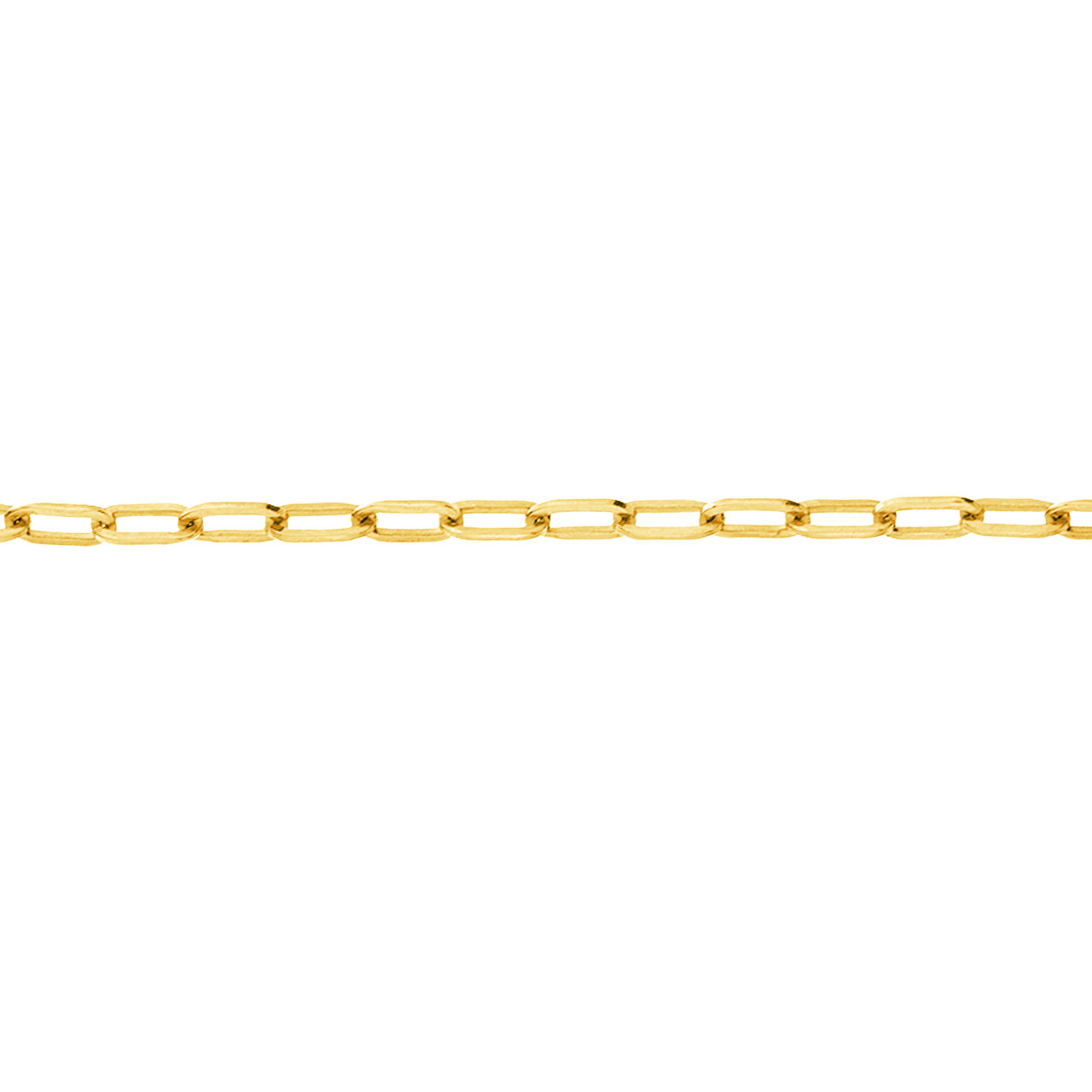 10-Inch 2.5mm Paper Clip Chain with Pear Shape Lock Unknown Friendly Weight Sterling Silver - view 32