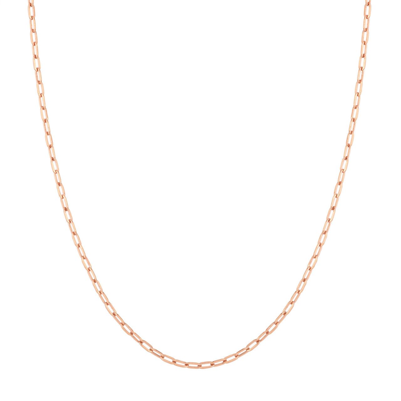 10-Inch 2.5mm Paper Clip Chain with Pear Shape Lock Unknown Friendly Weight Sterling Silver - view 33