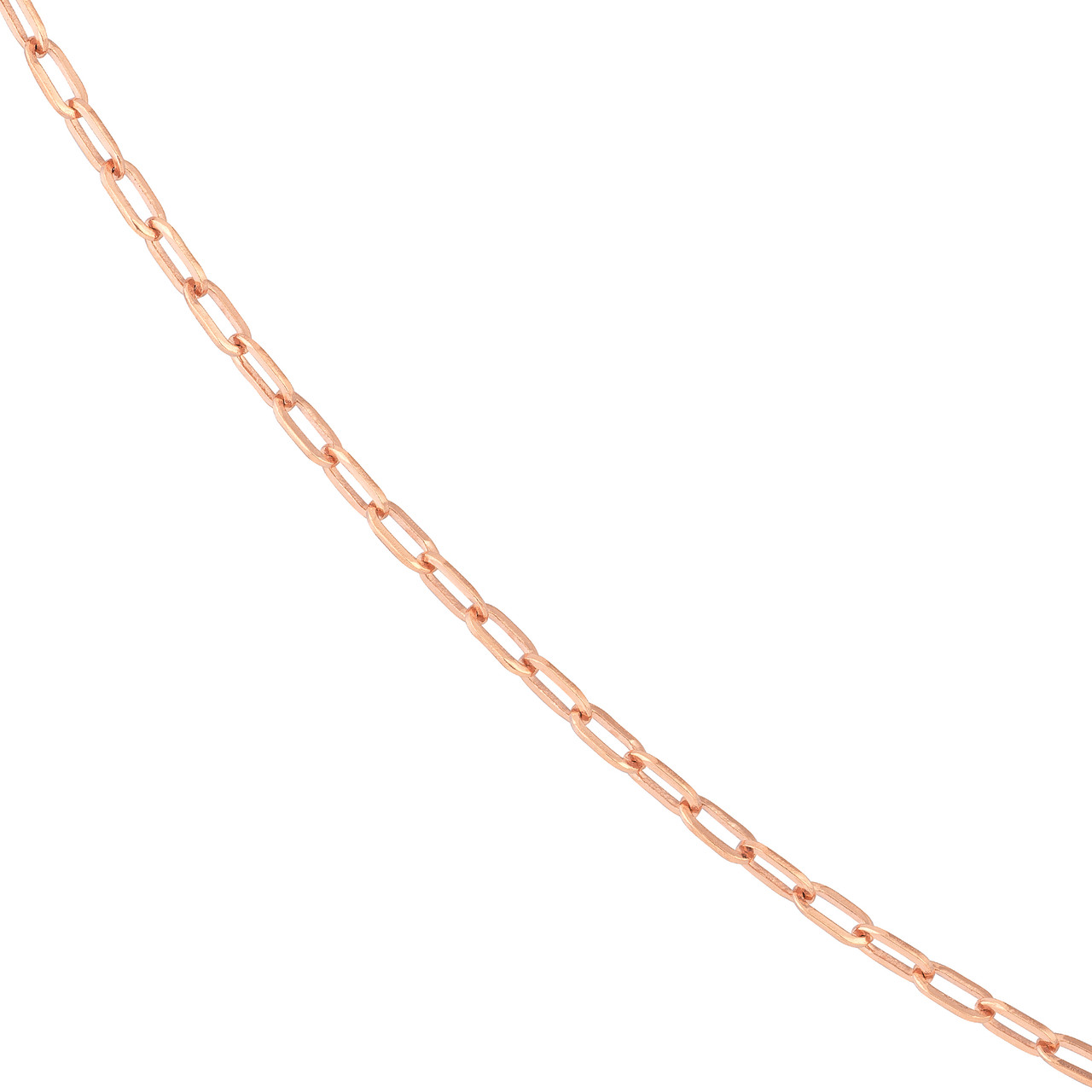 10-Inch 2.5mm Paper Clip Chain with Pear Shape Lock Unknown Friendly Weight Sterling Silver - view 12