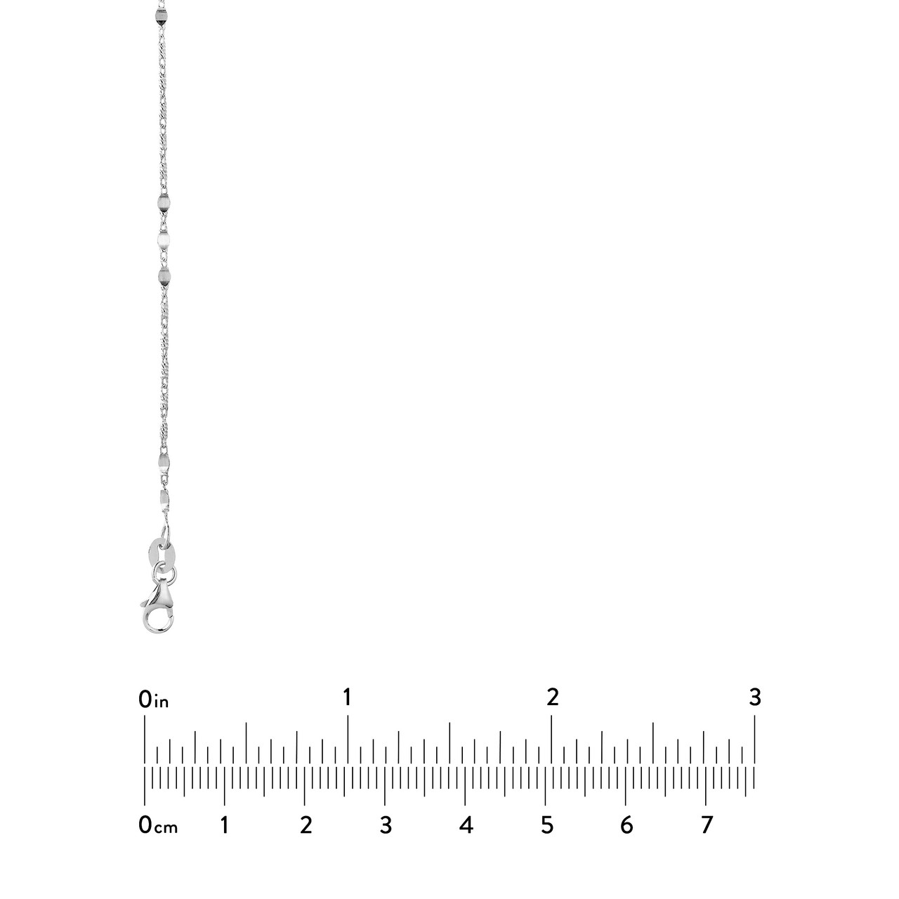 16-Inch Lumacina Chain with Flat Disc Stations Unknown Friendly Weight 14K yellow or white gold - view 5